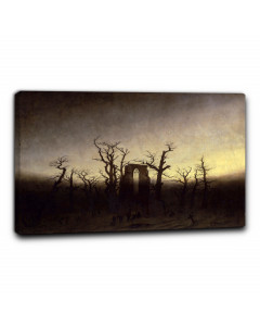 Quadro abbazia nel querceto di caspar david friedrich 
