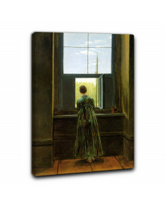 Quadro donna alla finestra di caspar david friedrich