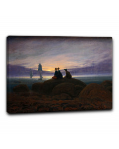 Quadro luna nascente sul mare di caspar david friedrich