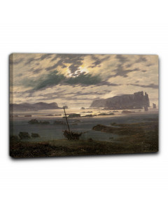 Quadro mare del nord sotto la luna di caspar david friedrich