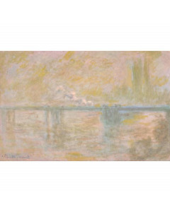 Quadro charing cross bridge a londra di claude monet