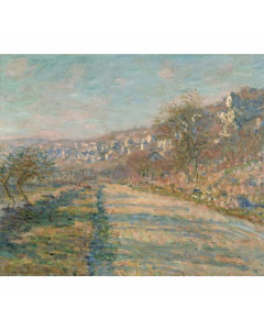 Quadro strada per la roche guyon di claude monet