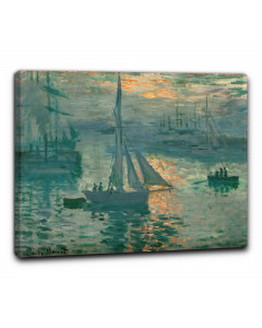 Quadro alba in porto di claude monet