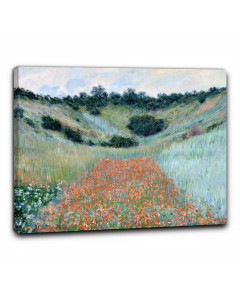 Quadro campo di papaveri vicino a giverny di claude monet