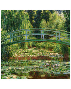 Niik stampa su tela il ponte giapponese di claude monet 60x60cm poster quadro canvas