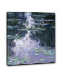 Quadro ninfee al mattino di claude monet