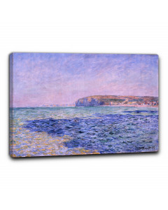 Quadro ombre sul mare e scogliere a pourville di claude monet