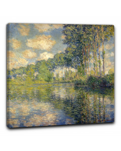 Quadro pioppi sul fiume epte di claude monet