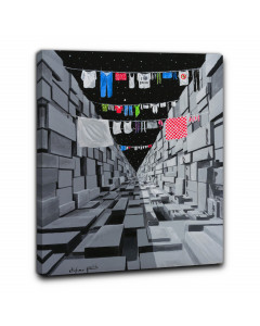 NerdArt quadro Death Star laundry