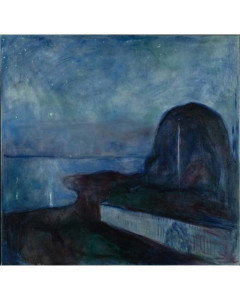 Quadro la notte stellata di edvard munch