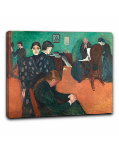 Quadro morte nella stanza del malato  di edvard munch