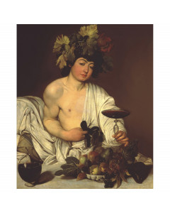Niik stampa su tela bacco di caravaggio 100x83cm poster quadro canvas