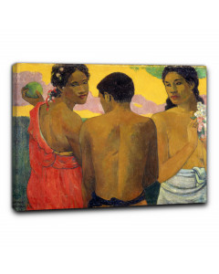 Quadro tre thaitiani di paul gauguin