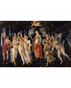 Stampa su tela la primavera di sandro botticelli 60x40cm poster quadro canvas