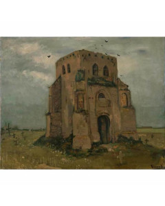 Quadro la torre della vecchia chiesa di neunen di vincent van gogh