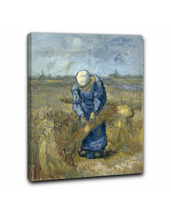 Quadro contadina raccoglie il fieno di vincent van gogh