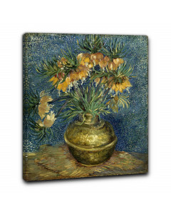 Quadro fritillaria imperiale in un vaso di rame di vincent van gogh