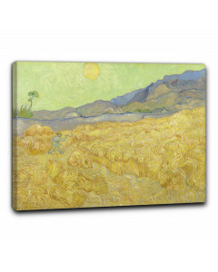 Quadro campo di grano con mietitore di vincent van gogh