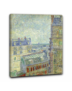 Quadro veduta di parigi dall'appartamento di theo di vincent van gogh