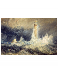 Niik stampa su tela il faro di bell rock di william turner 120x80cm poster quadro canvas