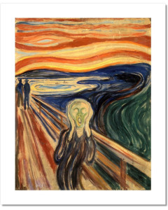 Niik stampa l'urlo di munch 129 x 101 cm