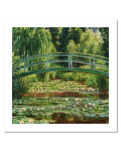 Niik Stampa il ponte giapponese di claude monet 60 x 60 cm