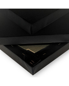 Tela 30 X 60 X 4cm Gallery In Cotone Nero
