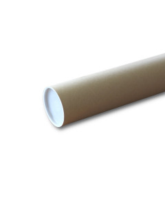 Tubo di cartone per spedizioni 90 x 7 cm con tappi