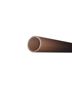 Tubo di cartone resistente pesante 111 x 6 cm avana