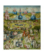 Niik stampa su tela Hieronymus Bosch Trittico del giardino delle delizie 100x80cm poster quadro canvas