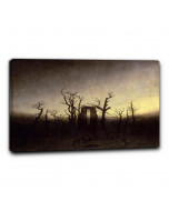 Quadro abbazia nel querceto di caspar david friedrich 