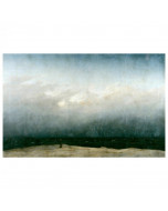 Niik stampa su tela monaco in riva al mare di caspar david friedrich 120x77cm poster quadro canvas