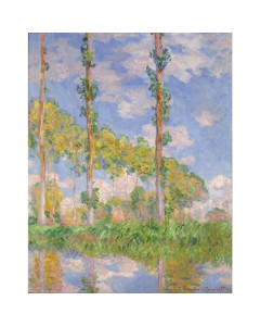 Quadro pioppi sotto il sole di claude monet