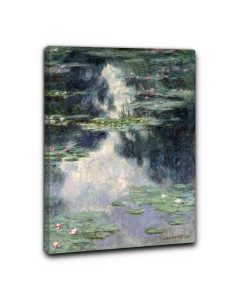 Quadro stagno con ninfee di claude monet