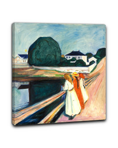 Quadro ragazze sul ponte di edvard munch