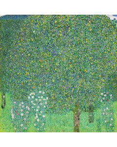 Quadro cespugli di rose sotto gli alberi di gustav klimt