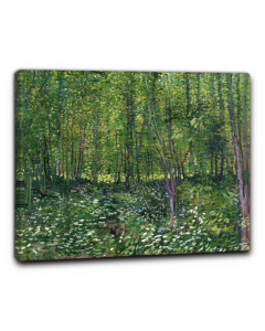 Quadro sottobosco fiorito di vincent van gogh