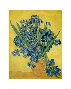 Niik Stampa vaso con iris di vincent van gogh 60 x 47 cm